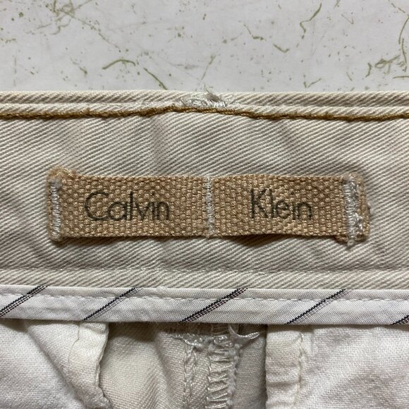 CALVIN KLEIN SIZE 30 BEIGE PANTS - Picture 5 of 6